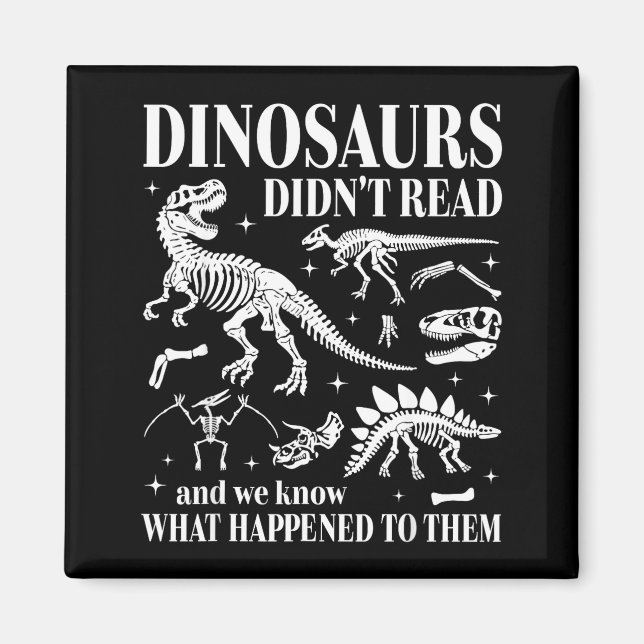 Imã Os dinossauros não leram veja o que aconteceu com  (Frente)