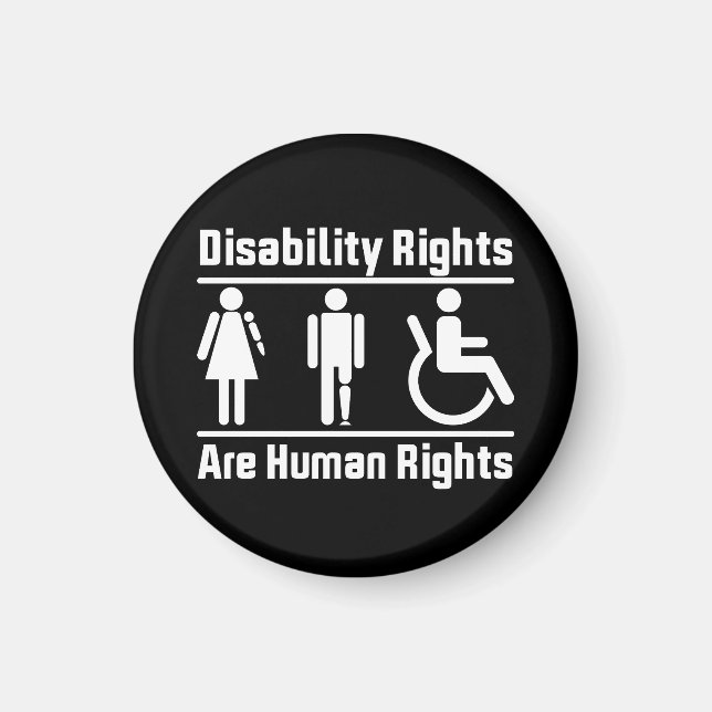 Imã Os direitos de deficiência são direitos humanos (Frente)
