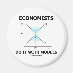 Imã Os economistas fazem-no com modelos (o humor da