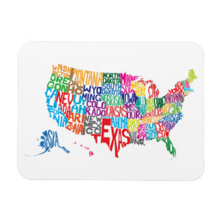 Ímã Os Estados Unidos em Nomes