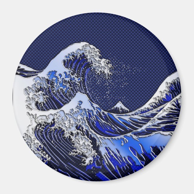 Imã Os estilos de fibra de carbono do cromo Hokusai Wa (Frente)