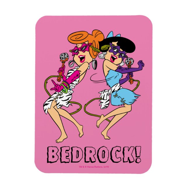 Ímã Os Flintstones | Estrelas Wilma & Betty Rock (Vertical)