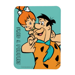 Ímã Os Flintstones   Fred & Flintstone dos seixos