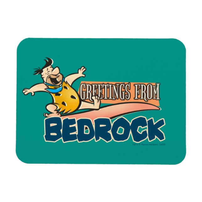 Ímã Os Flintstones | Fred - Saudações De Bedrock (Horizontal)