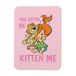 Ímã Os Flintstones   Pebbles e seu tigre