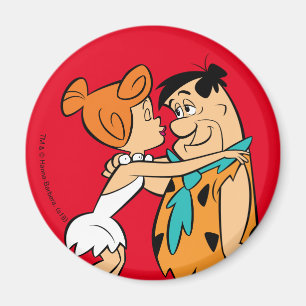 Imã Os Flintstones   Wilma Kissing Fred