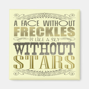 Imã Os Freckles são impressionantes