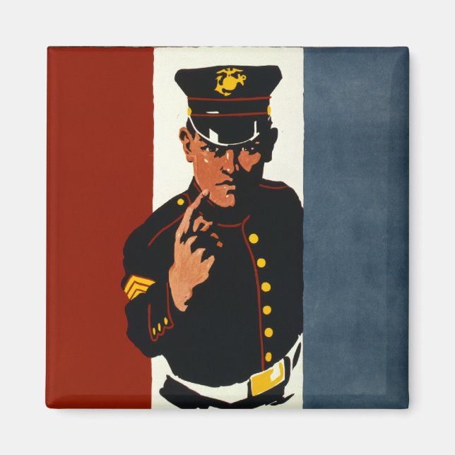 Imã Os fuzileiros americanos querem você (Frente)