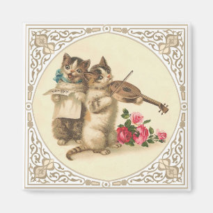 Imã Os gatinhos musicais antropomórficos