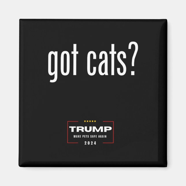 Imã Os Gatos Comem Os Gatos De Cães - Trump Torna Os A (Frente)