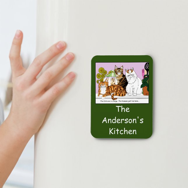 Ímã Os Gatos estão no comando (Criador carregado)