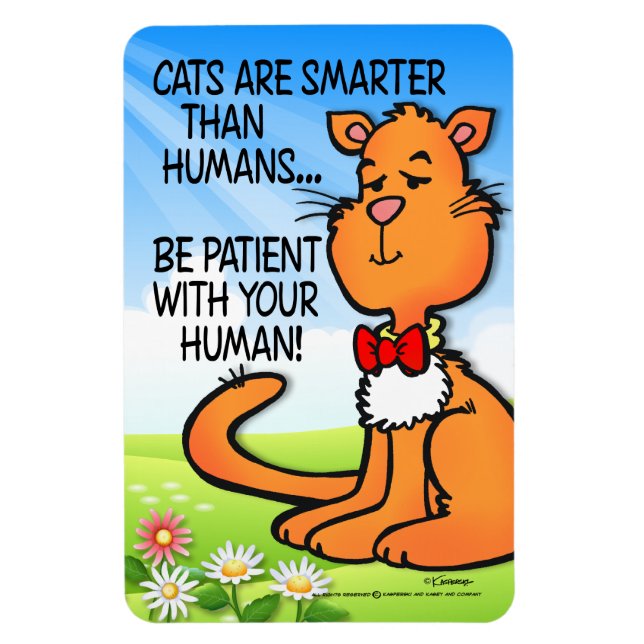 Ímã Os Gatos São Mais Inteligentes (Vertical)