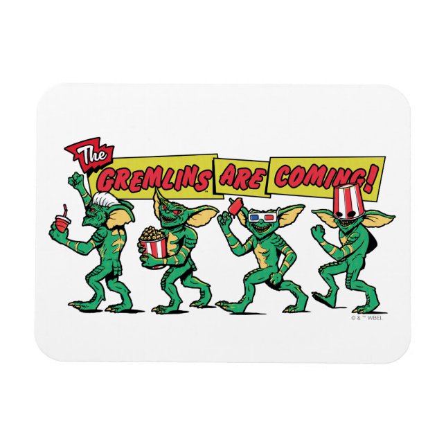 Ímã Os Gremlins Estão Chegando (Horizontal)