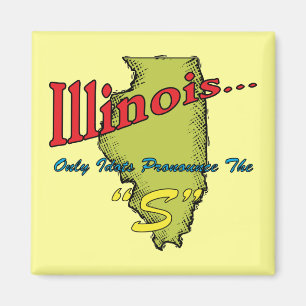 Imã Os idiota do ~ da divisa de Illinois IL somente