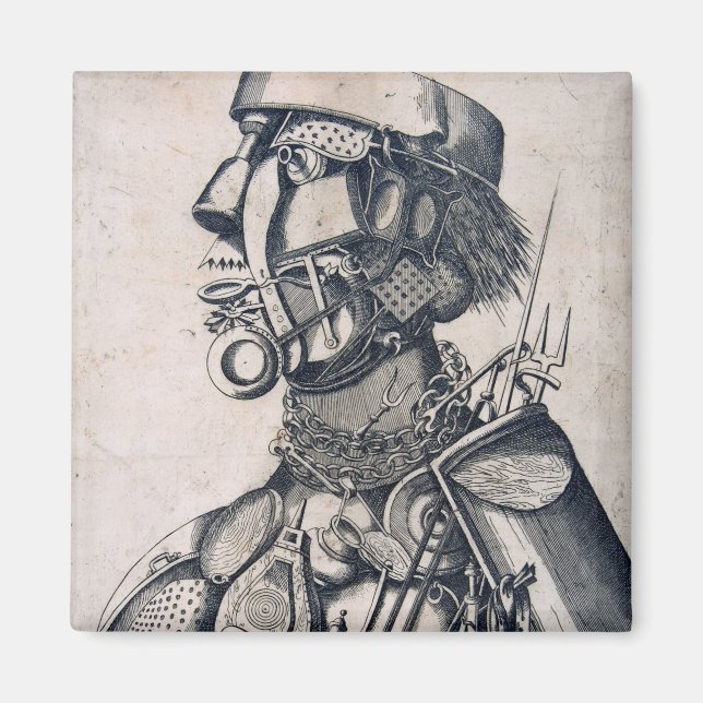 Imã Os Instrumentos de Sustentação Humana, Arcimboldo (Frente)