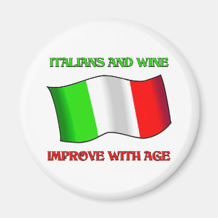 Imã Os italianos e o vinho, melhoram com idade