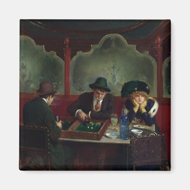 Imã Os Jogadores Backgammon (Frente)