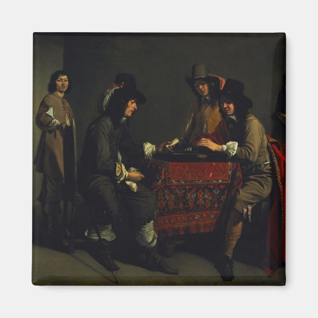 Imã Os Jogadores Backgammon (Frente)