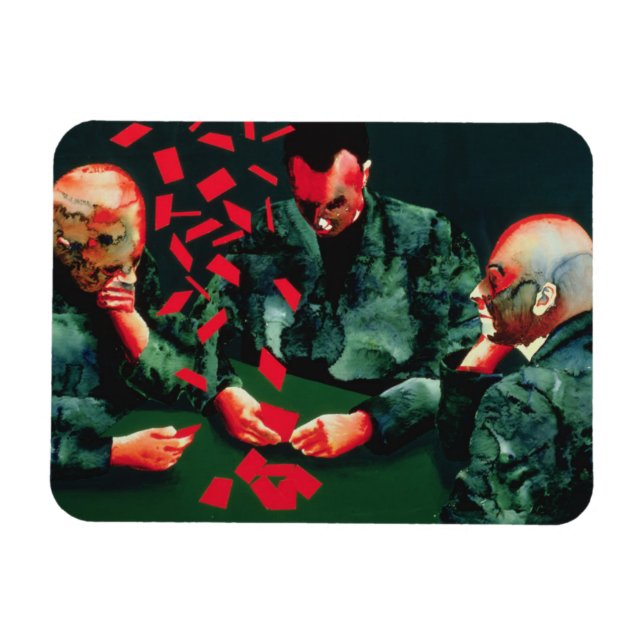 Ímã Os Jogadores De Cartão 1987 (Horizontal)