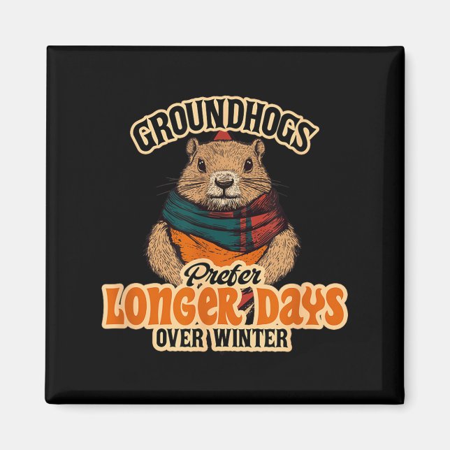 Imã Os marmotas preferem dias mais longos ao inverno  (Frente)