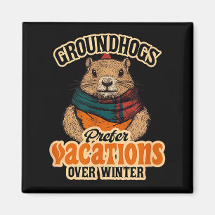 Imã Os marmotas preferem férias ao inverno