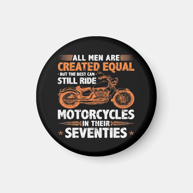 Imã Os melhores homens ainda podem pilotar motocicleta (Frente)