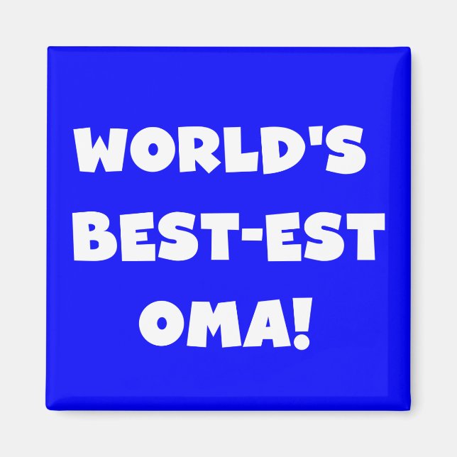 Imã Os melhores presentes brancos ou negros de óma do  (Frente)