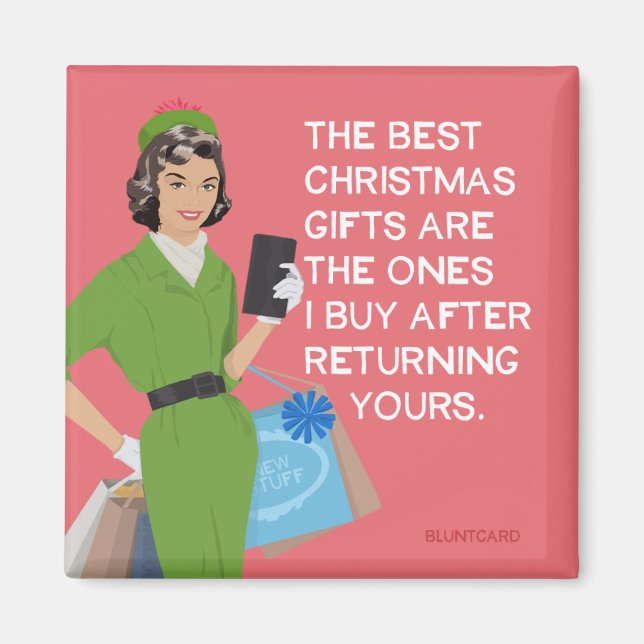 Imã Os melhores presentes de Natal.... (Frente)