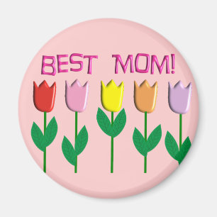 Imã Os melhores presentes do design das tulipas da