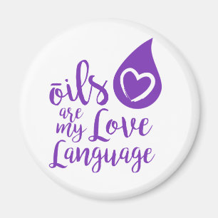 Imã Os óleos são meu ímã da língua do amor