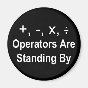 Imã Os operadores estão estando por (a obscuridade)