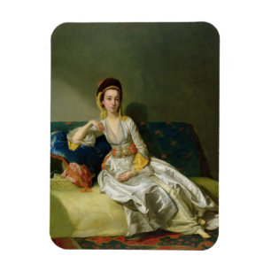 Ímã Os Parsons de Nancy no turco vestem-se, c.1771