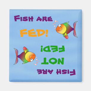 Imã Os peixes são Fed/não ímã de Fed