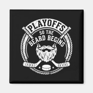 Imã Os Playoffs A Barba Começa Amante de Hóquei no Gel