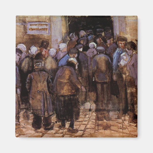 Imã Os Pobres e Dinheiro por Vincent van Gogh (Frente)