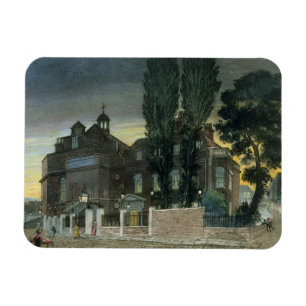Ímã Os poços de Sadler, 1826 (gravura colorida)