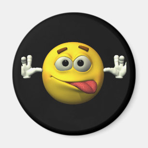 Imã Os polegares levantam o caráter da cara