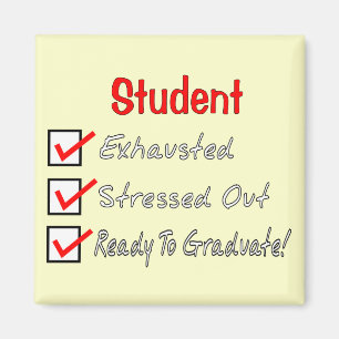 Imã Os presentes engraçados do estudante "aprontam-se