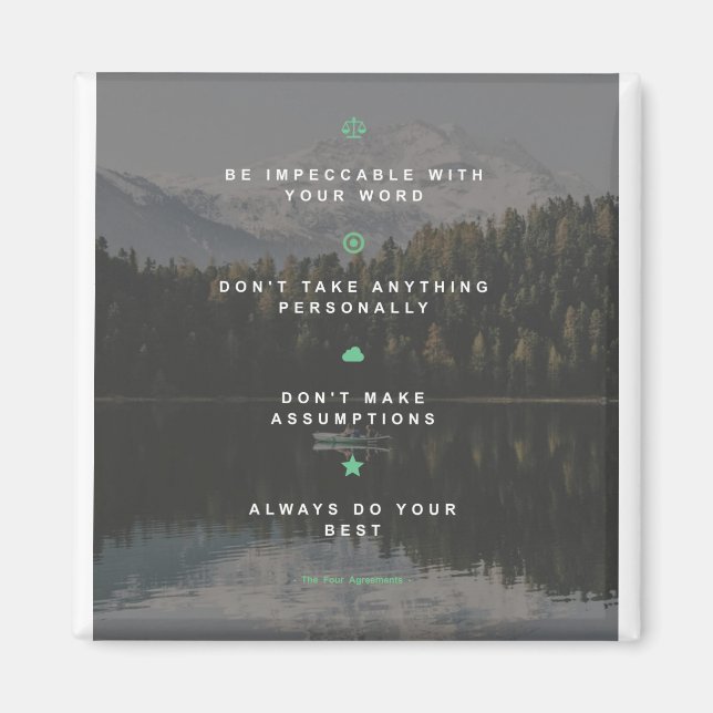 Imã Os quatro acordos (Frente)