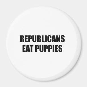 Imã Os republicanos comem filhotes de cachorro