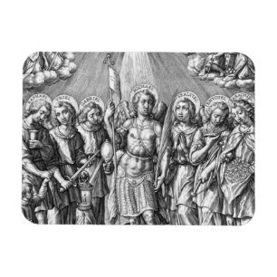 Ímã Os Sete Arcanjos (M 034; Gravura)