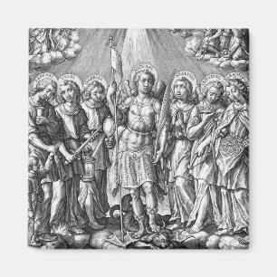 Imã Os Sete Arcanjos (M 034; Gravura)
