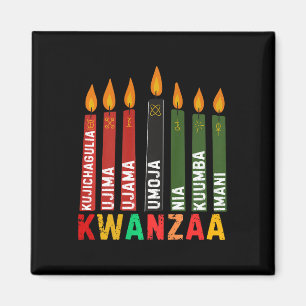 Imã Os Sete Princípios De Kwanzaa Kinara Happy Kwanz
