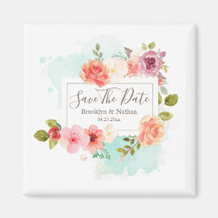 Imã Os sonhos florais dos plenos Verões salvar a data