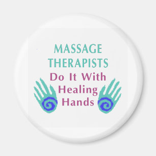 Imã Os terapeutas da massagem fazem-no com mãos curas