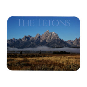 Ímã Os Tetos com o Parque Nacional Fog Grand Teton