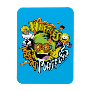 Ímã Os titã adolescentes vão! Waffles do menino do
