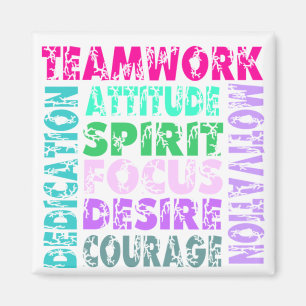 Imã Os trabalhos em equipe de VolleyChick