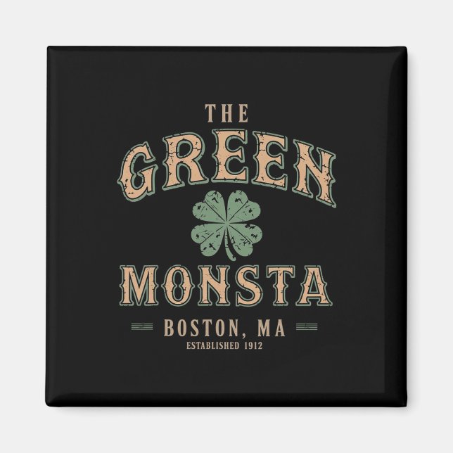 Imã Os Trajes do Monstro Verde Dia de São Patrício Bos (Frente)