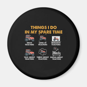 Imã Os Tratores Engraçados Dão-Me Coisas Que Faço No M